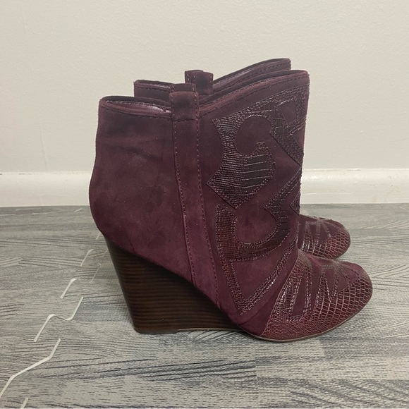 Steven By Steve Madden Shoes - STEVEN Mitch Wedge Leather Bootie by Steve Madden